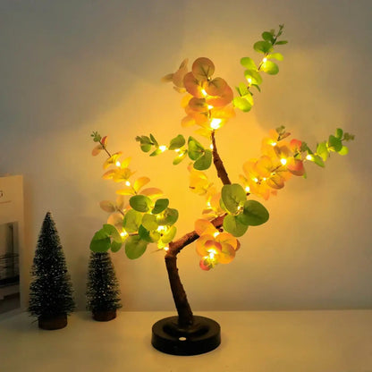 LED Tree Table Lamp with Flexible Branches
