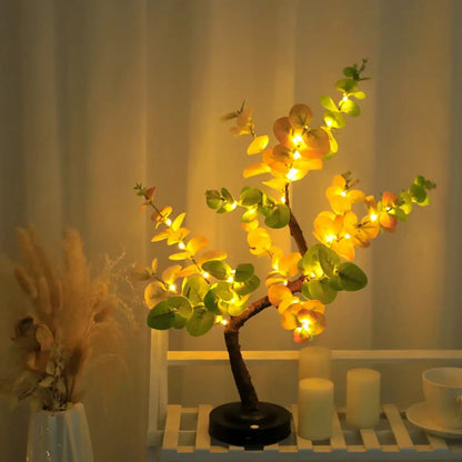 LED Tree Table Lamp with Flexible Branches