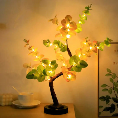 LED Tree Table Lamp with Flexible Branches