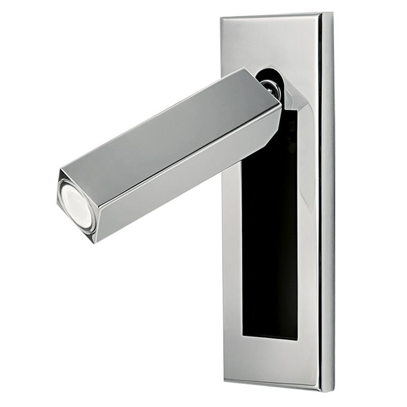 LED Wall Reading Lamp Modern Minimalist with Adjustable Spotlight and Hardwired Install