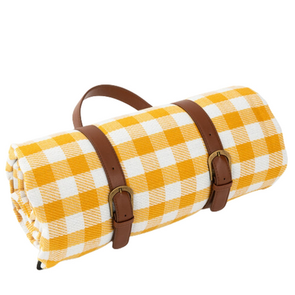 Lightweight Waterproof Picnic Mat with Carry Handle and Buckle Straps