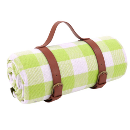 Lightweight Waterproof Picnic Mat with Carry Handle and Buckle Straps