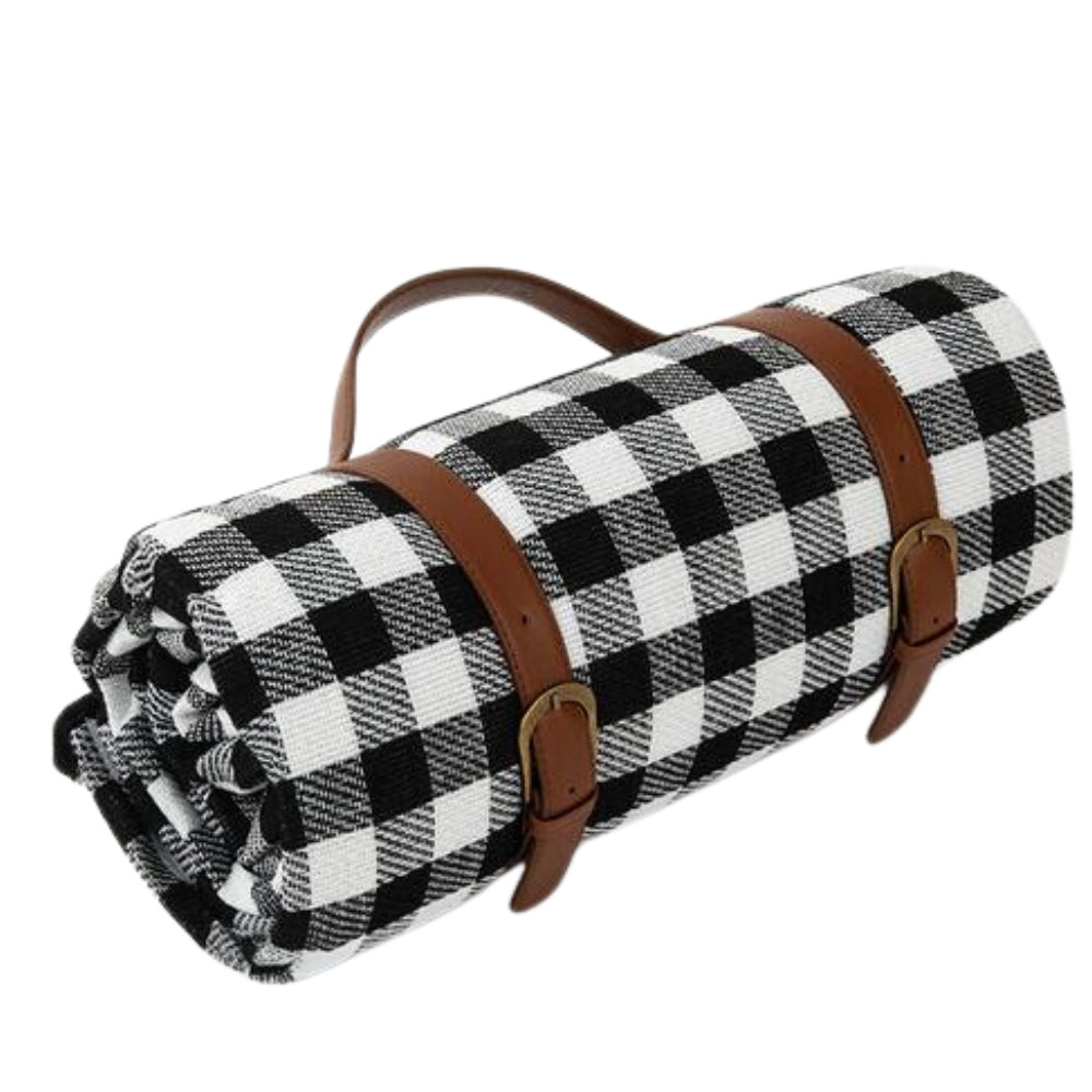 Lightweight Waterproof Picnic Mat with Carry Handle and Buckle Straps