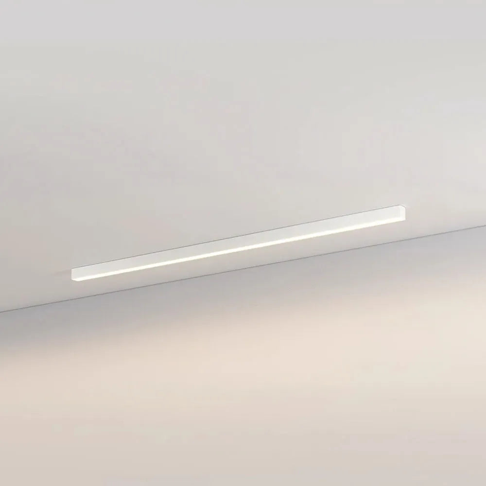 Linear LED Ceiling Light Minimalist Flush Mount with Tri-Colour and Dual Installation