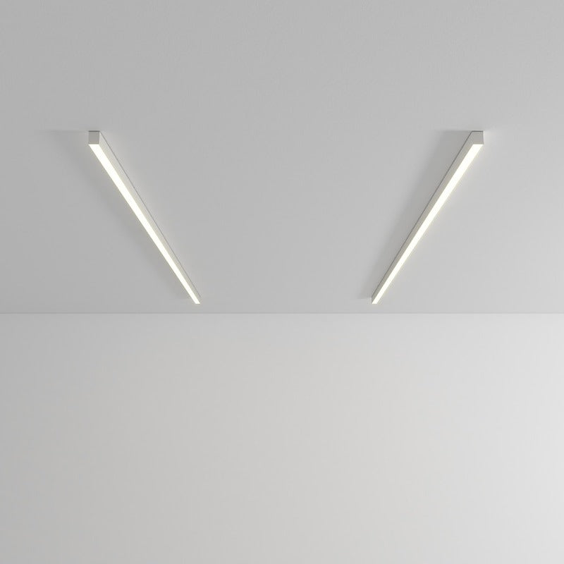 Linear LED Ceiling Light Minimalist Flush Mount with Tri-Colour and Dual Installation