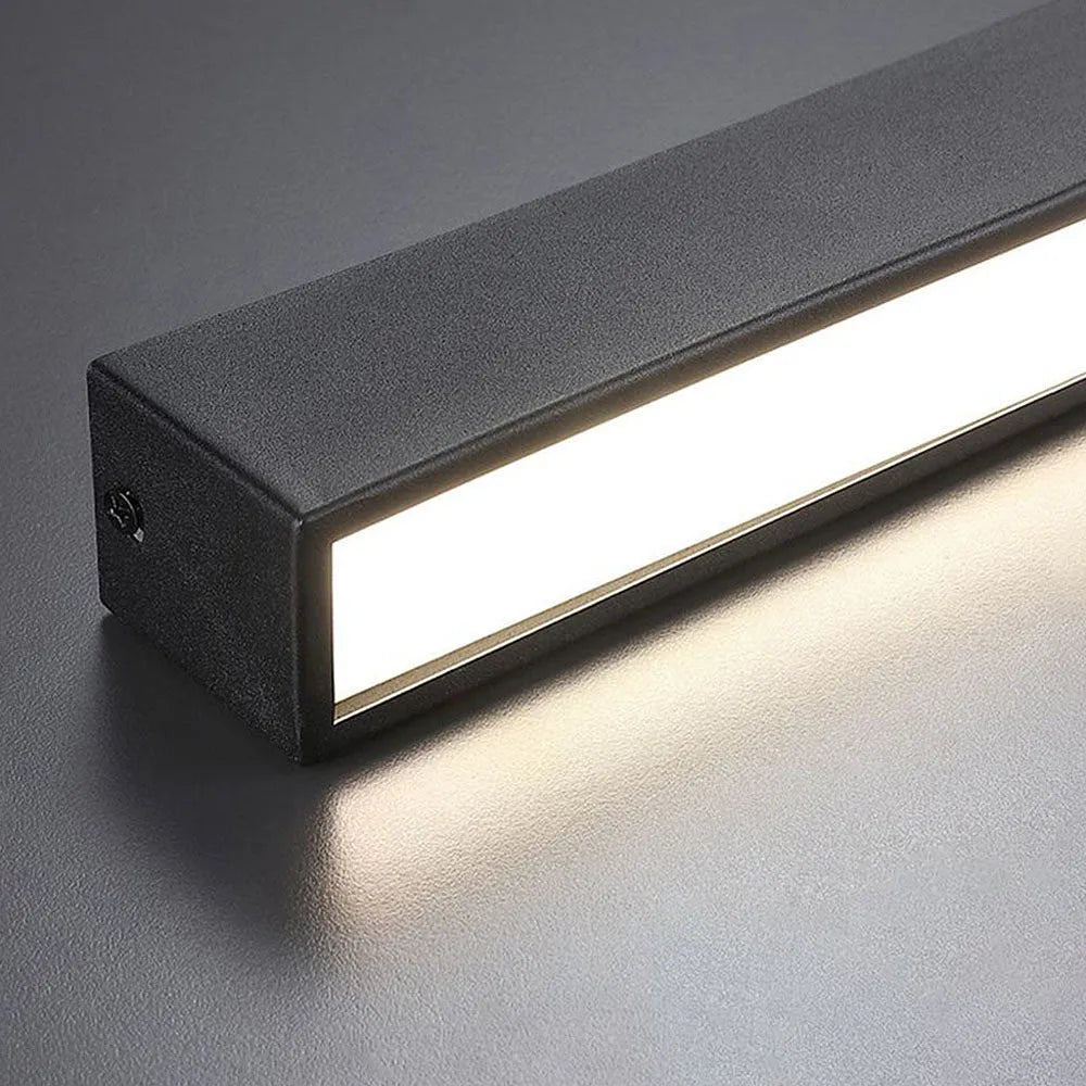 Linear LED Ceiling Light Minimalist Flush Mount with Tri-Colour and Dual Installation