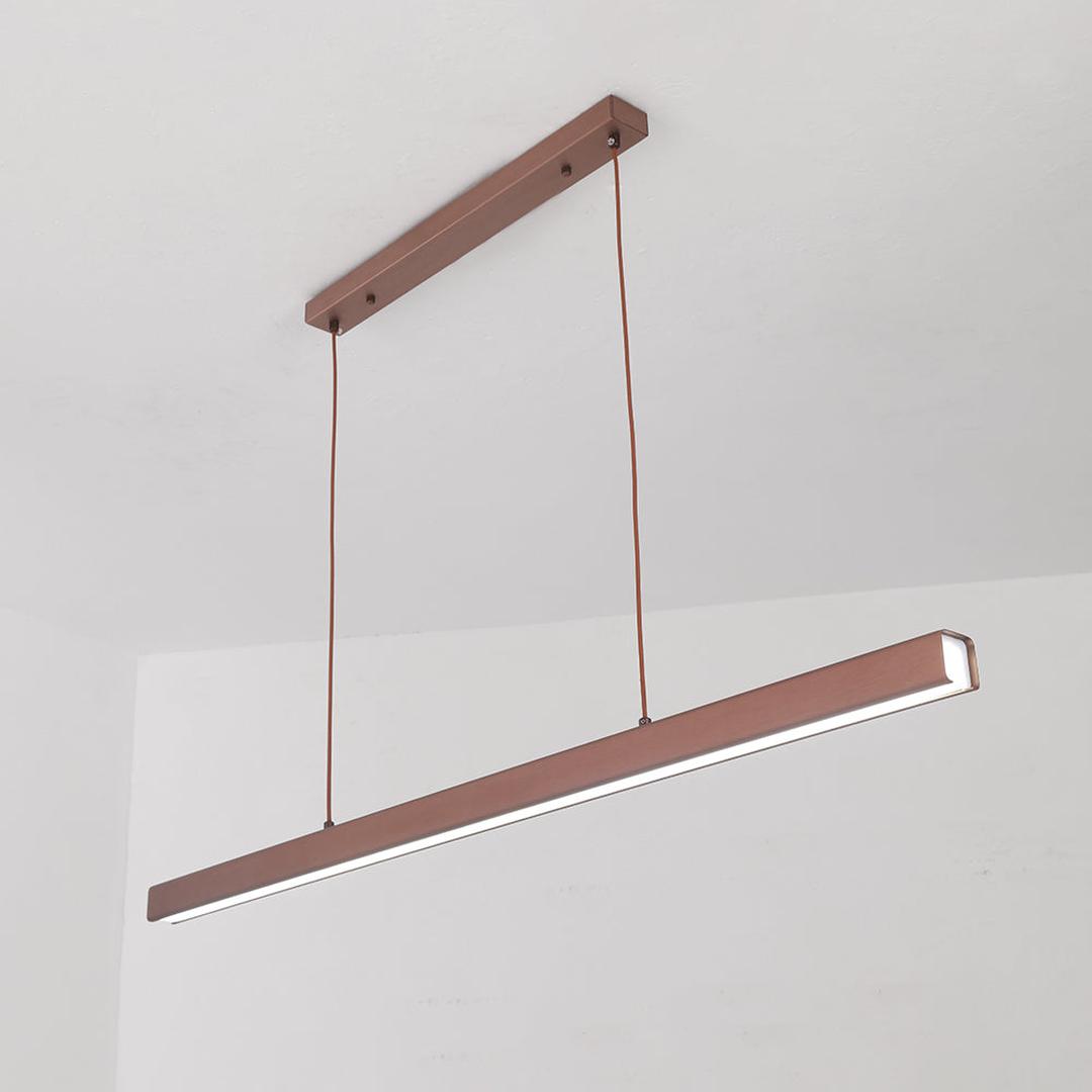 Linear LED Pendant Lamp Minimalist with Integrated LED and Adjustable Length