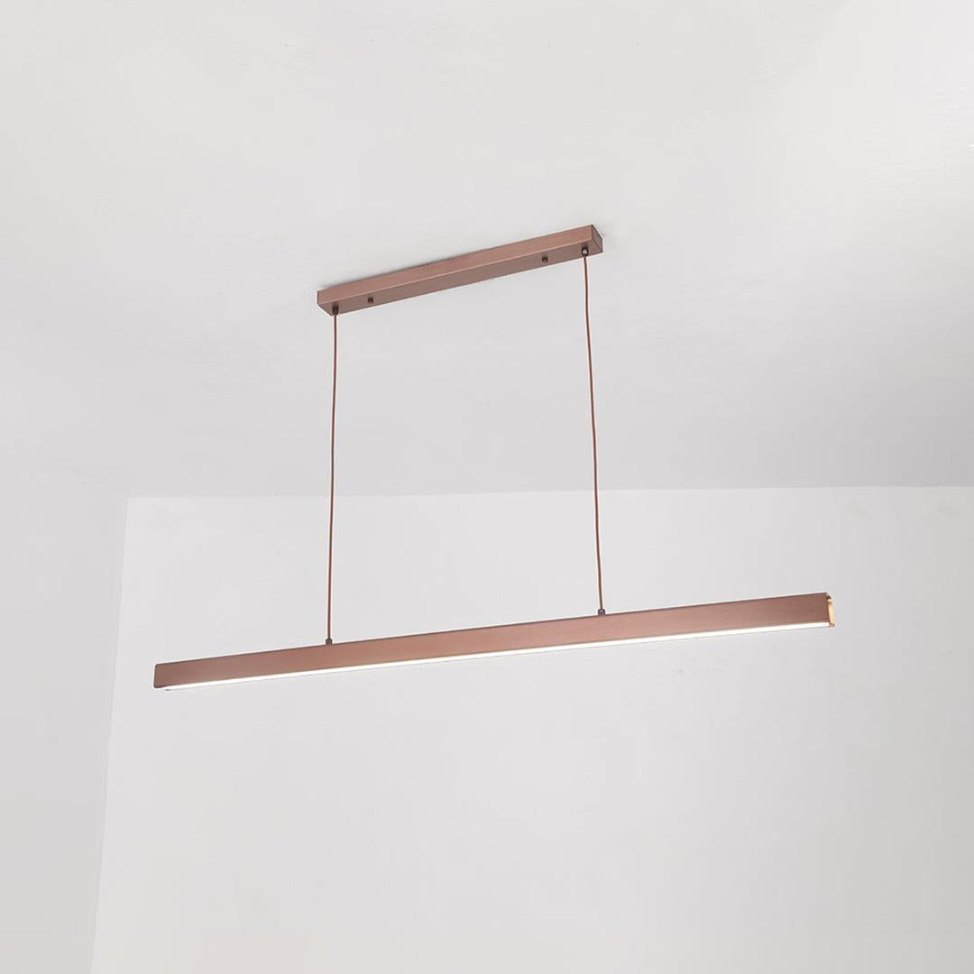 Linear LED Pendant Lamp Minimalist with Integrated LED and Adjustable Length