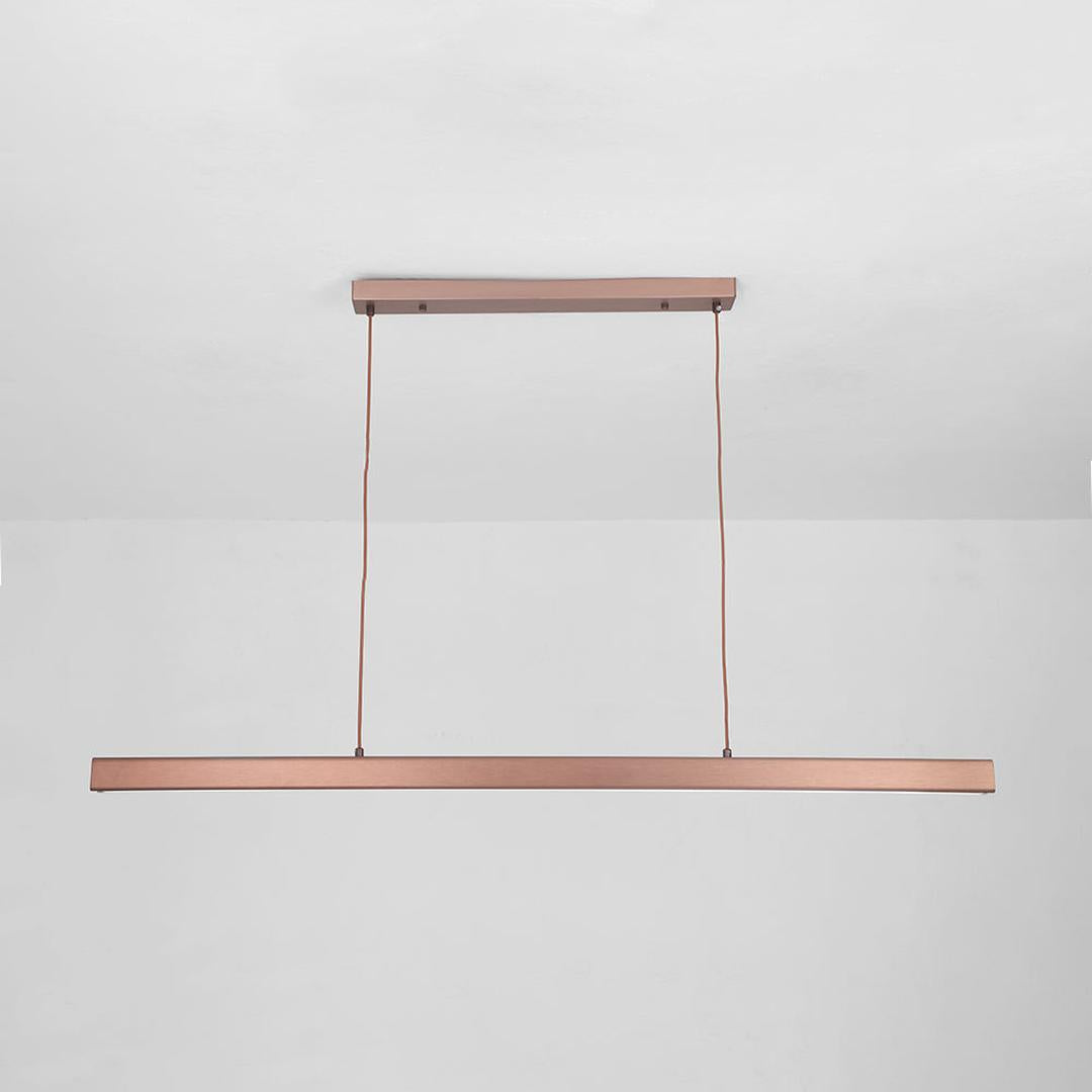 Linear LED Pendant Lamp Minimalist with Integrated LED and Adjustable Length