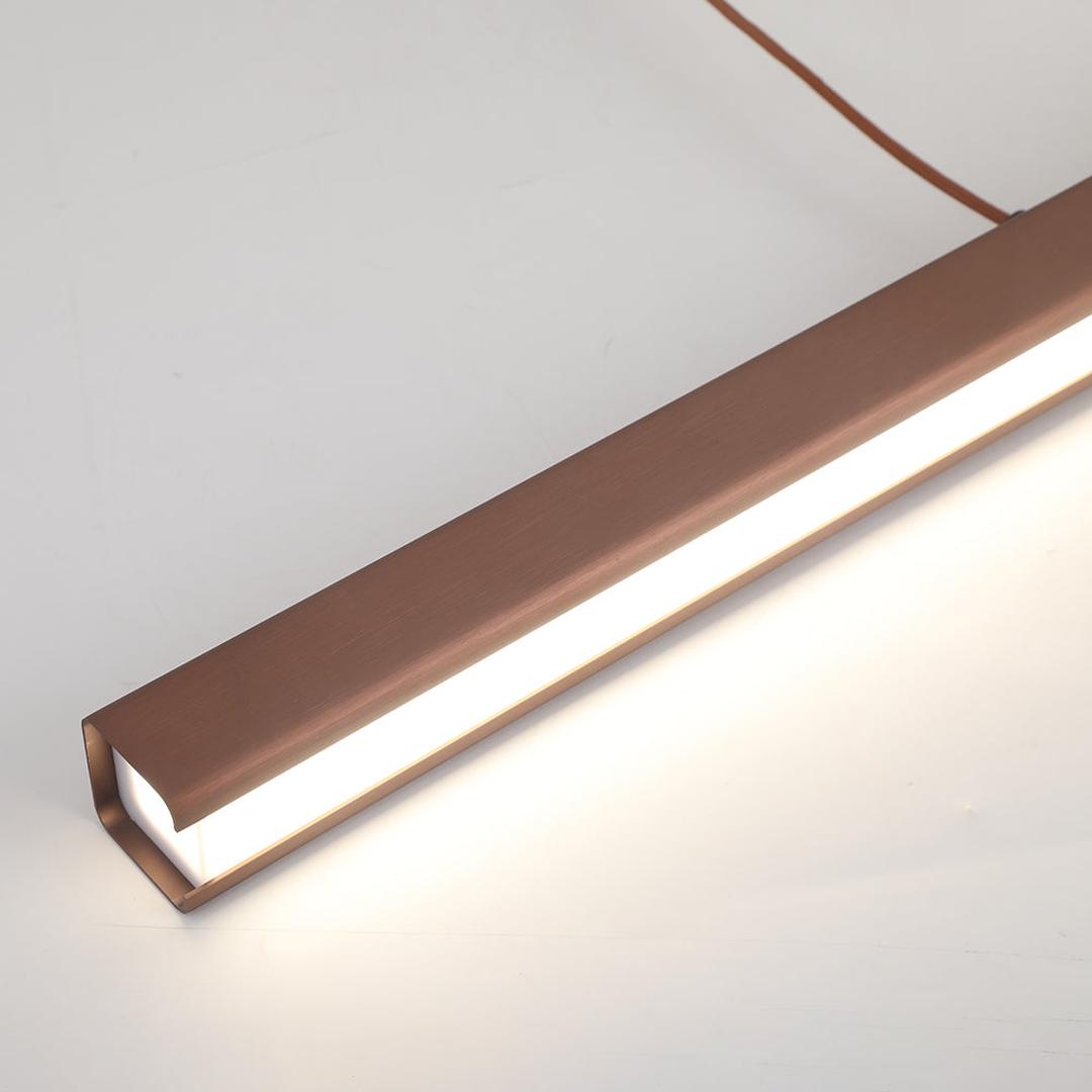 Linear LED Pendant Lamp Minimalist with Integrated LED and Adjustable Length