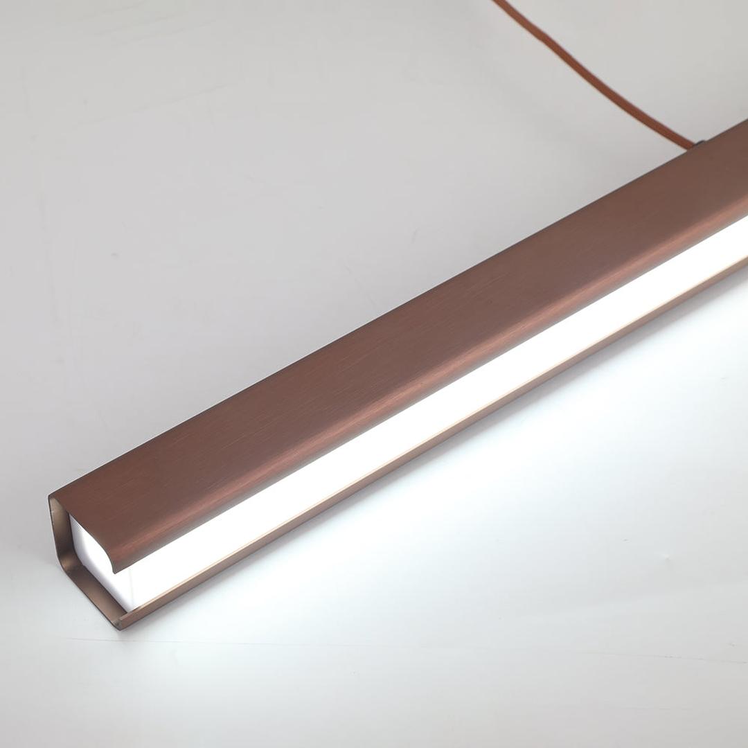 Linear LED Pendant Lamp Minimalist with Integrated LED and Adjustable Length