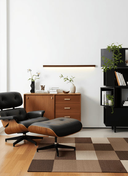 Linear Wood Wall Light Scandinavian with Dual-Mount Design and Integrated LED