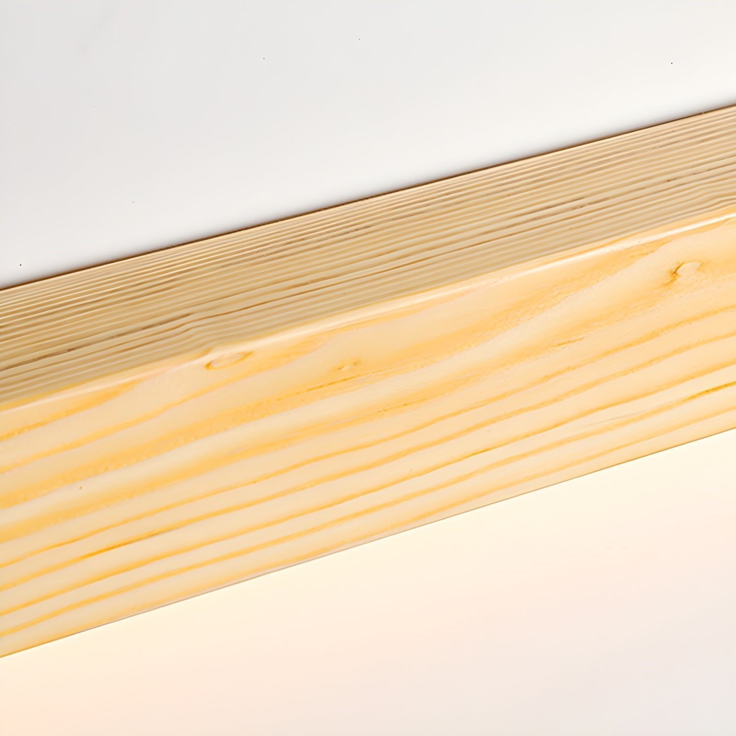 Linear Wood Wall Light Scandinavian with Dual-Mount Design and Integrated LED
