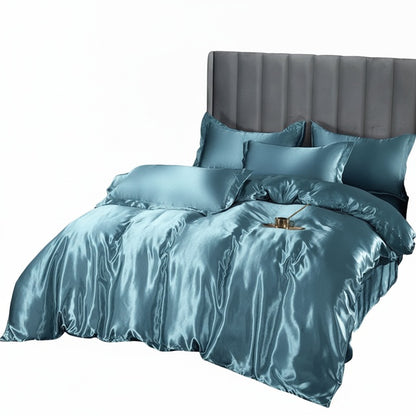 Luxury Satin Bedding Set with Duvet Cover and Pillowcases