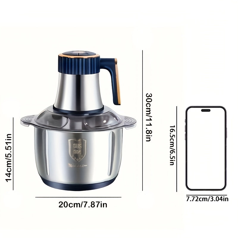 Meat Grinder and Vegetable Chopper Food Processor with Six Blades