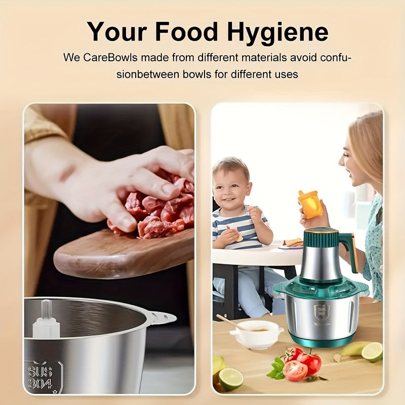 Meat Grinder and Vegetable Chopper Food Processor with Six Blades