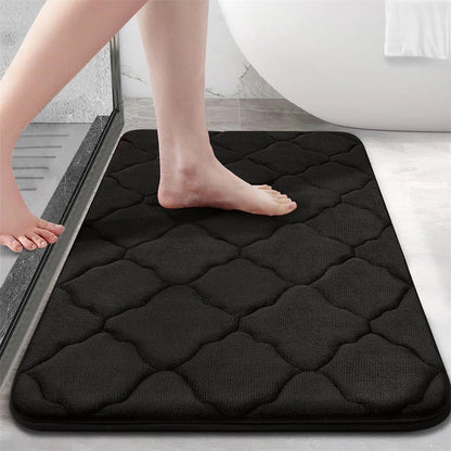 Memory Foam Bath Mat with Antislip Bottom and High Absorbency