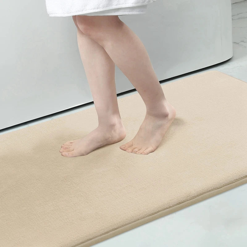 Memory Foam Bath Mat with Antislip Bottom and High Absorbency