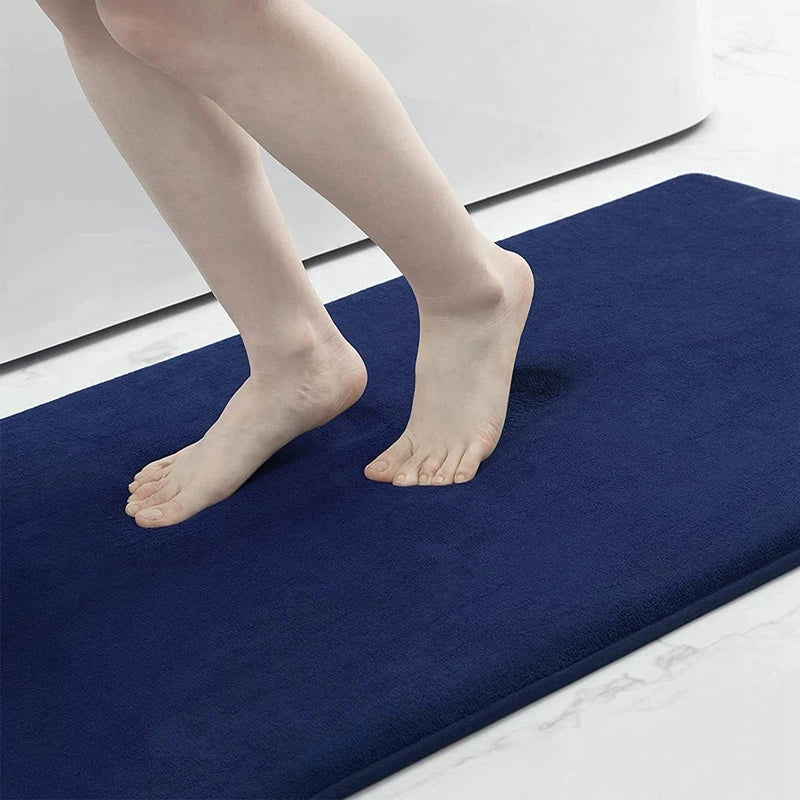Memory Foam Bath Mat with Antislip Bottom and High Absorbency