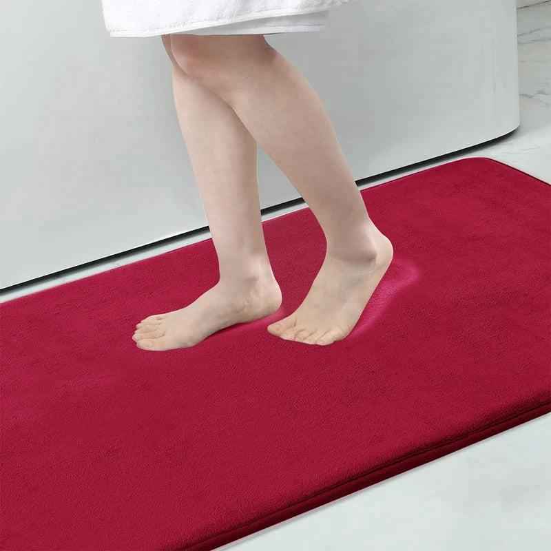 Memory Foam Bath Mat with Antislip Bottom and High Absorbency