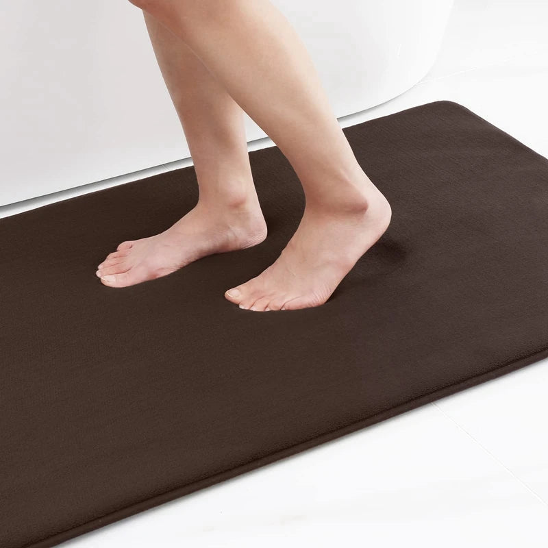 Memory Foam Bath Mat with Antislip Bottom and High Absorbency