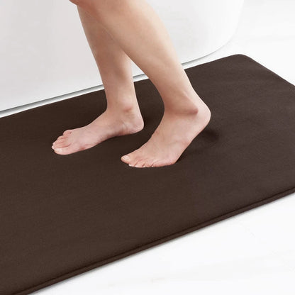 Memory Foam Bath Mat with Antislip Bottom and High Absorbency