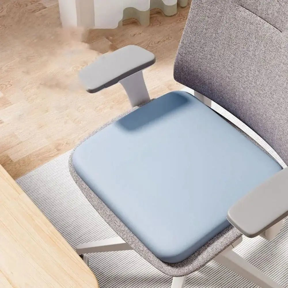 Memory Foam Seat Cushion with Non-Slip Base and Removable Cover