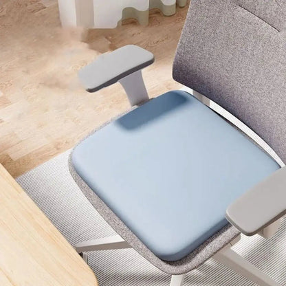 Memory Foam Seat Cushion with Non-Slip Base and Removable Cover