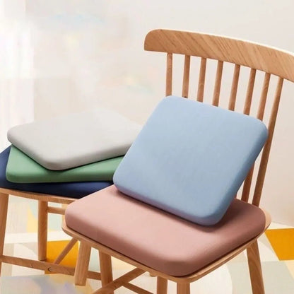 Memory Foam Seat Cushion with Non-Slip Base and Removable Cover