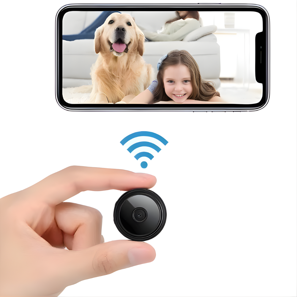 Mini WiFi Security Camera with HD Video, Night Vision and Motion Detection
