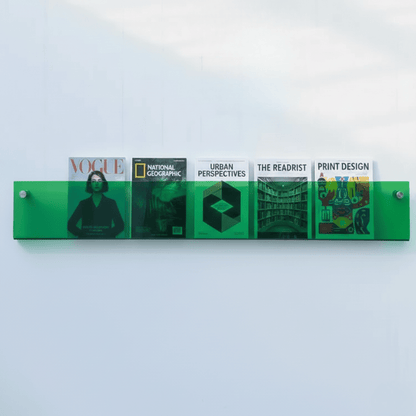 Minimalist Acrylic Wall Shelf for Magazines and Books