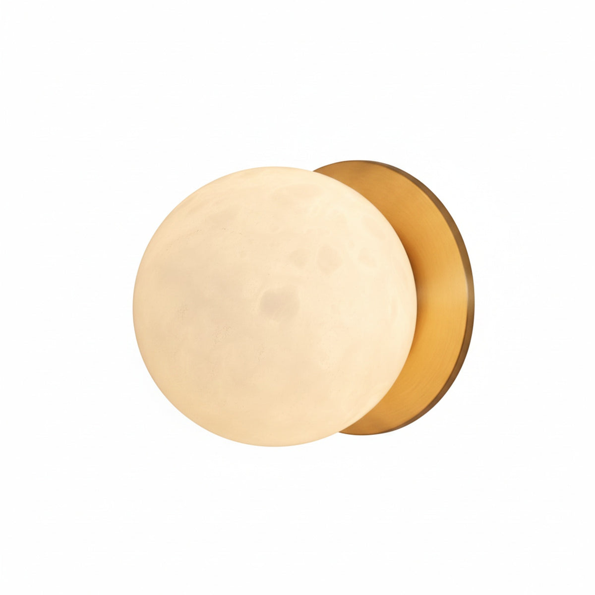 Minimalist Alabaster Wall Lamp with Mini Orb Shade