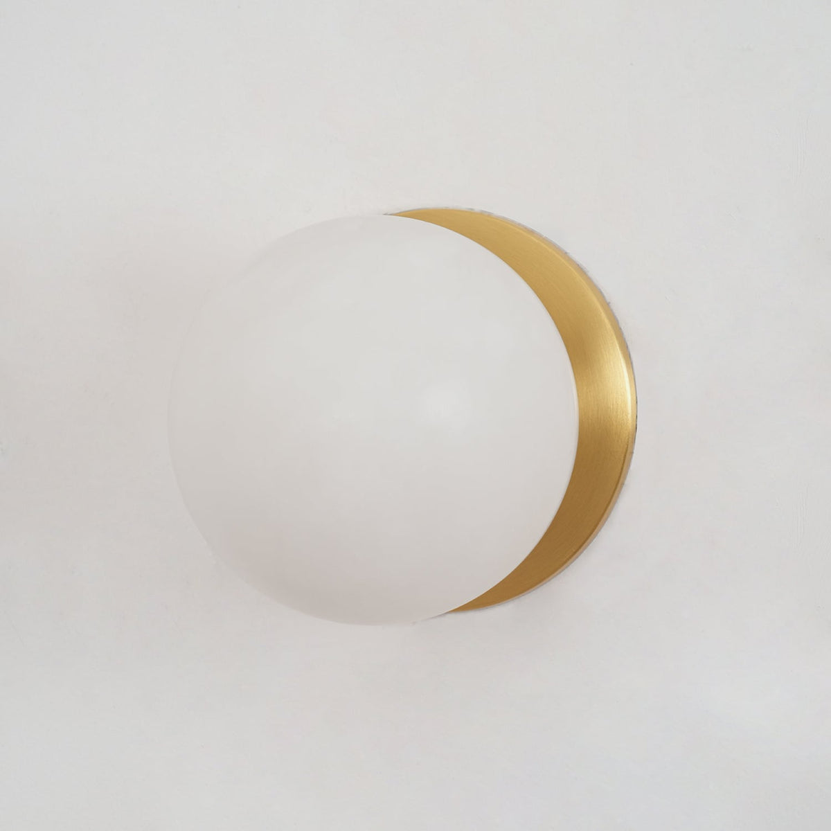 Minimalist Alabaster Wall Lamp with Mini Orb Shade