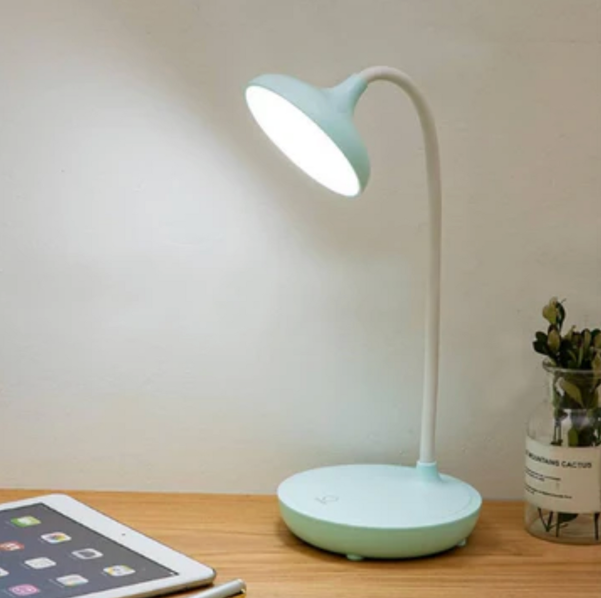 Minimalist LED Desk Lamp with Flexible Neck, Touch Control and Dimming