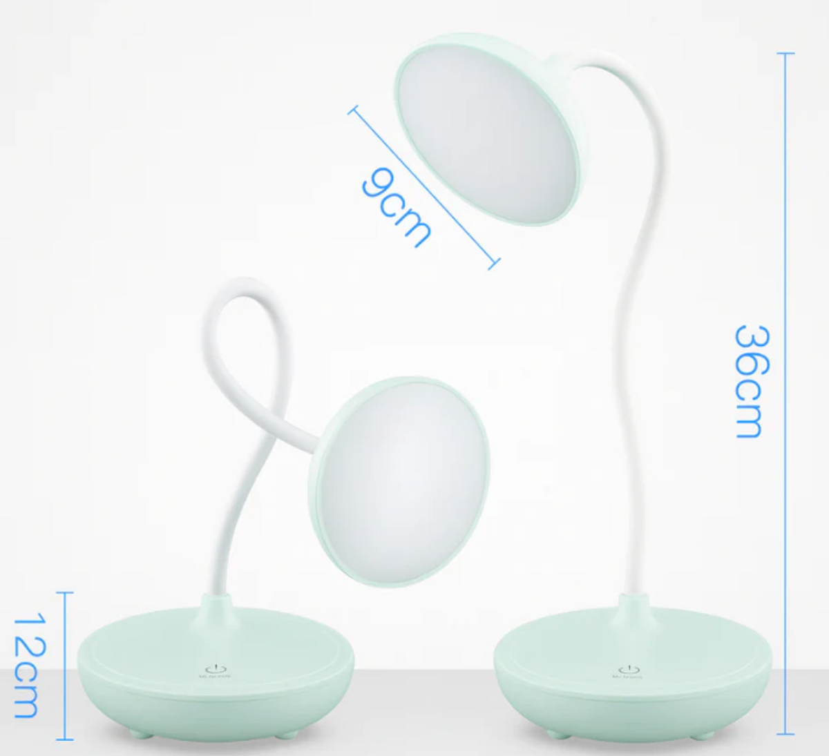 Minimalist LED Desk Lamp with Flexible Neck, Touch Control and Dimming