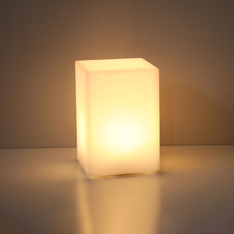 Minimalist LED Table Lamp with Remote Control and Geometric Shape