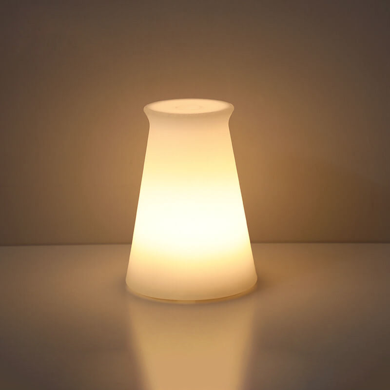 Minimalist LED Table Lamp with Remote Control and Geometric Shape