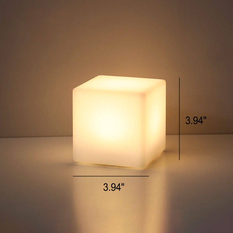 Minimalist LED Table Lamp with Remote Control and Geometric Shape