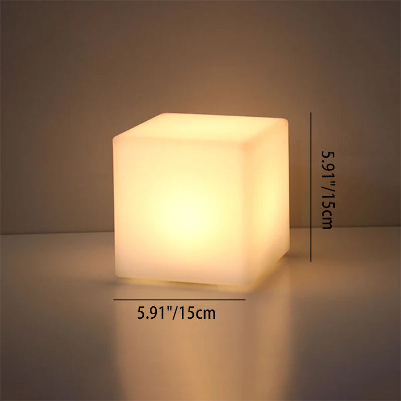 Minimalist LED Table Lamp with Remote Control and Geometric Shape