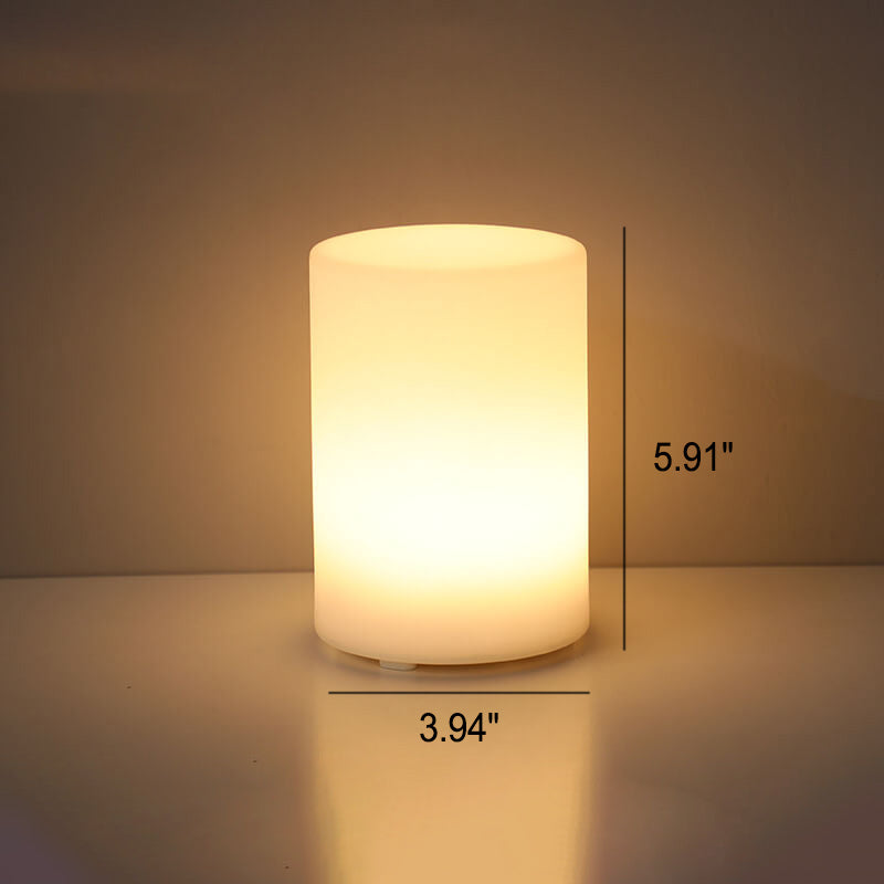 Minimalist LED Table Lamp with Remote Control and Geometric Shape