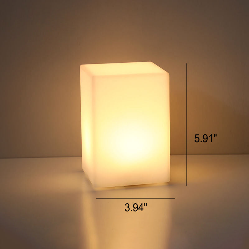 Minimalist LED Table Lamp with Remote Control and Geometric Shape