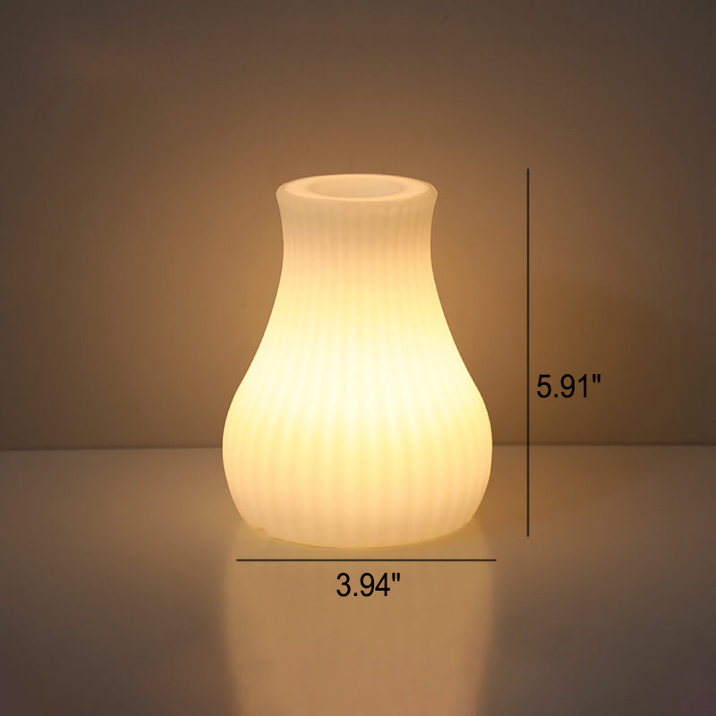 Minimalist LED Table Lamp with Remote Control and Geometric Shape