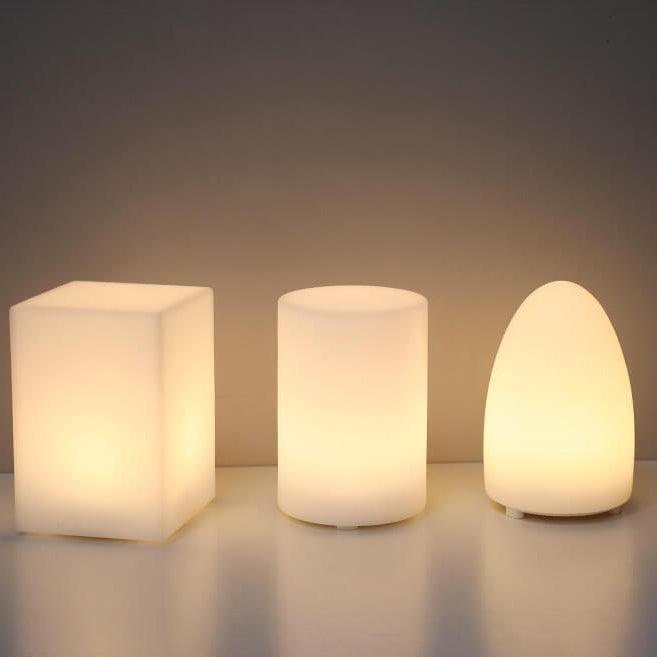 Minimalist LED Table Lamp with Remote Control and Geometric Shape