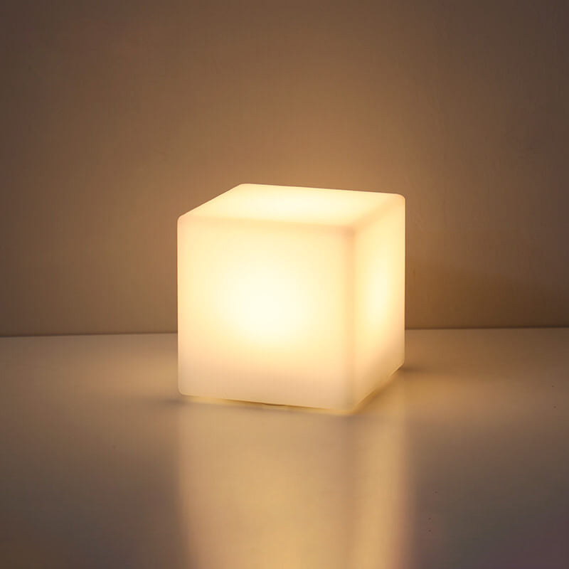 Minimalist LED Table Lamp with Remote Control and Geometric Shape