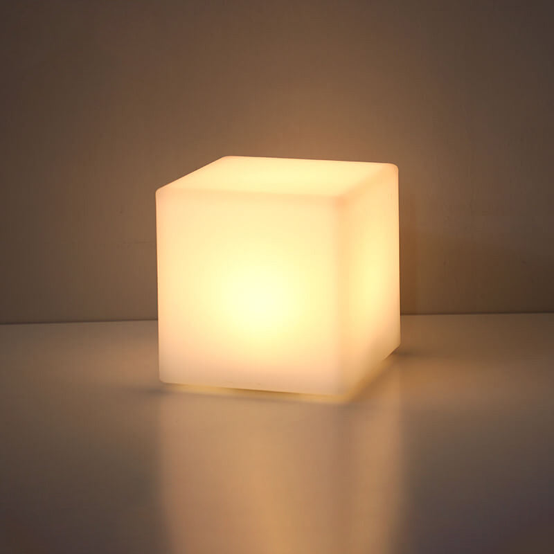 Minimalist LED Table Lamp with Remote Control and Geometric Shape