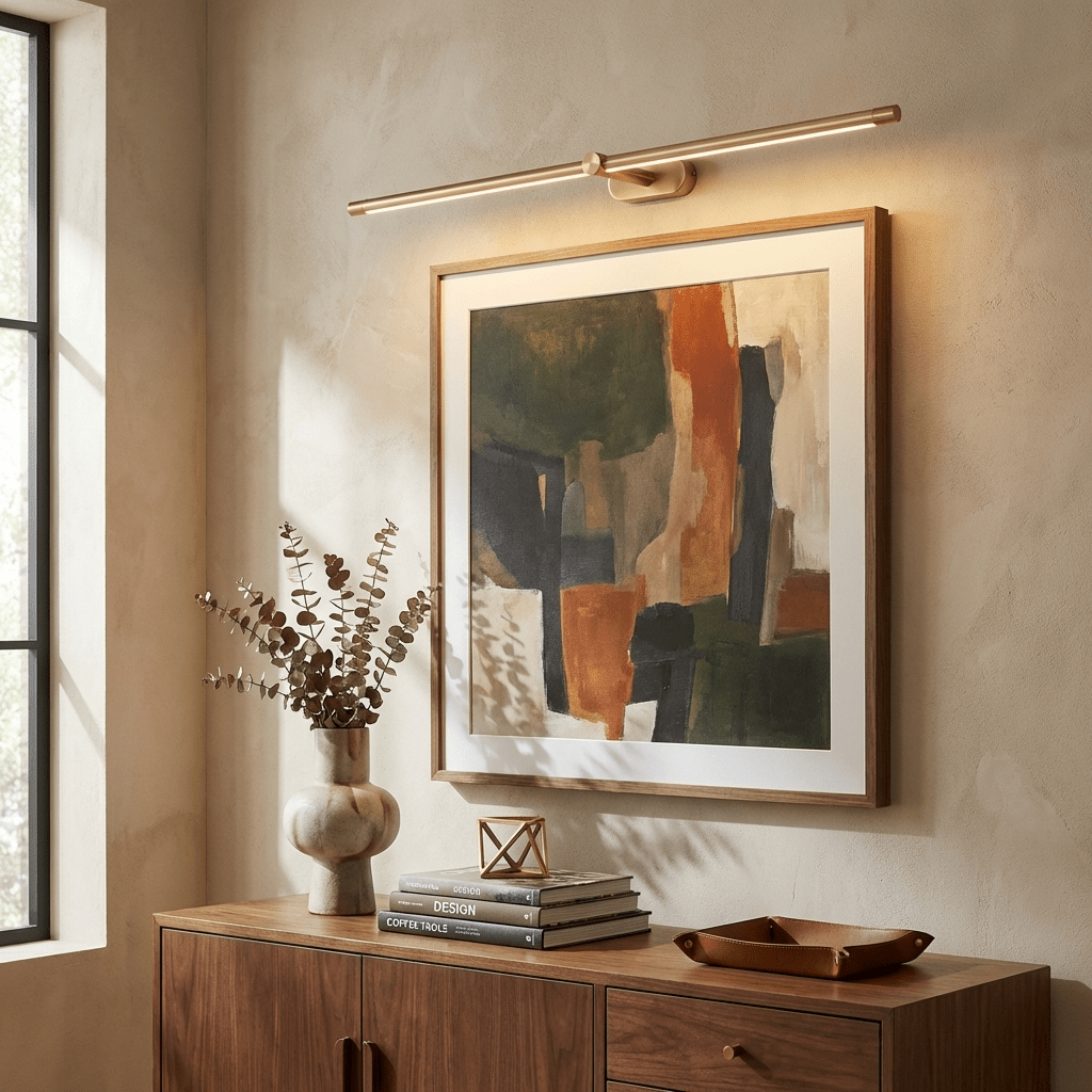 Minimalist Linear Wall Lamp Cordless with Touch Dimming and Remote Control