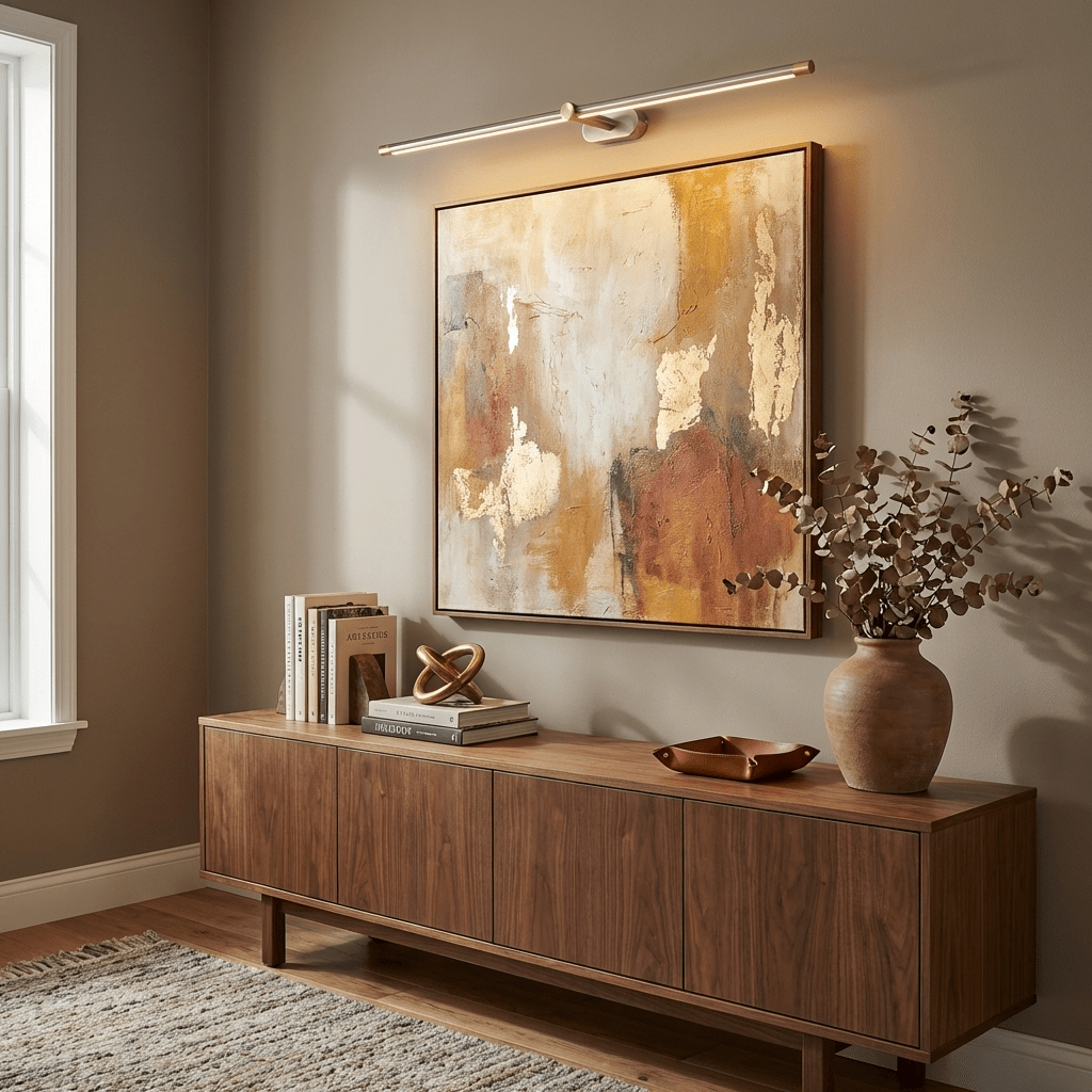 Minimalist Linear Wall Lamp Cordless with Touch Dimming and Remote Control