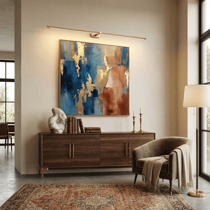 Minimalist Linear Wall Lamp Cordless with Touch Dimming and Remote Control