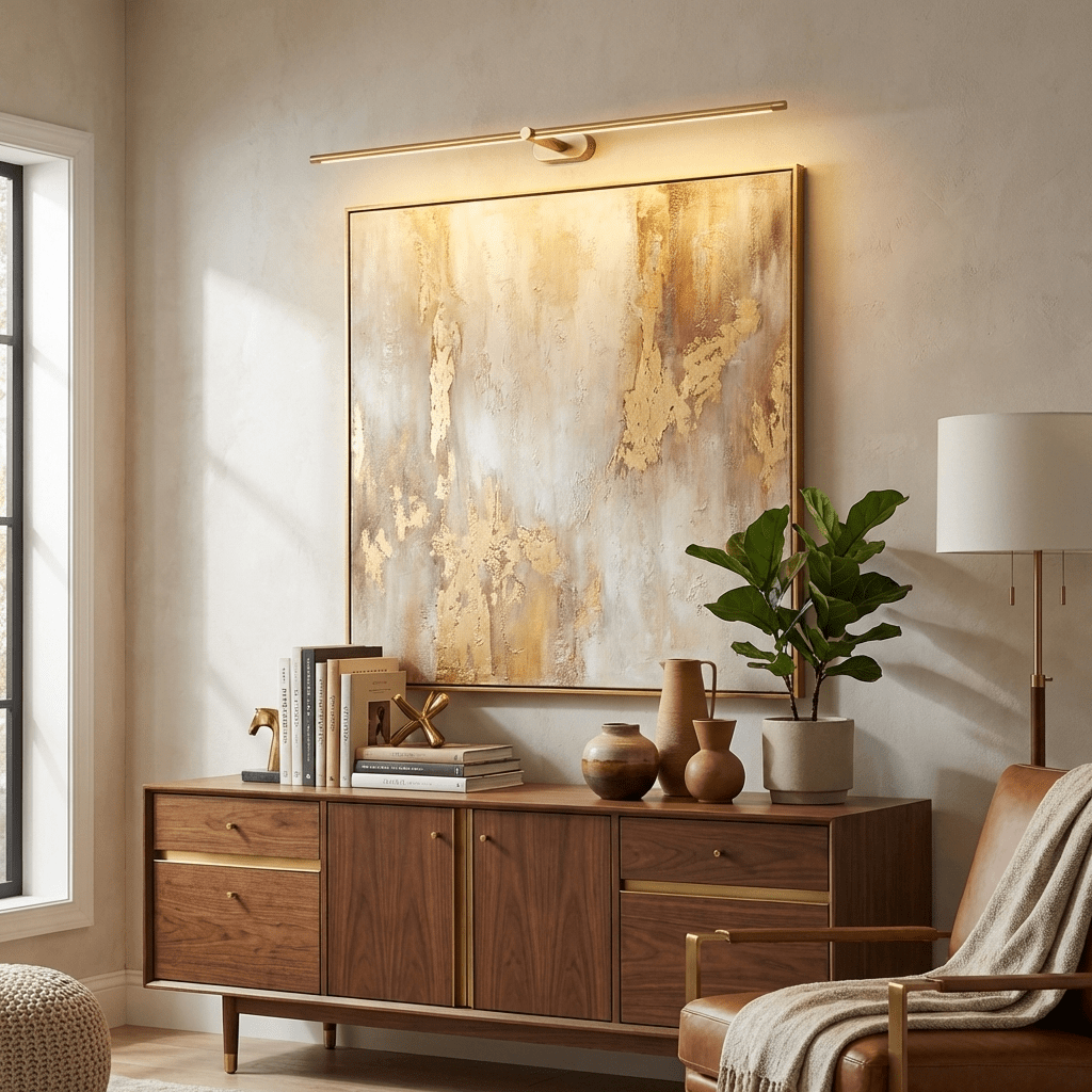 Minimalist Linear Wall Lamp Cordless with Touch Dimming and Remote Control