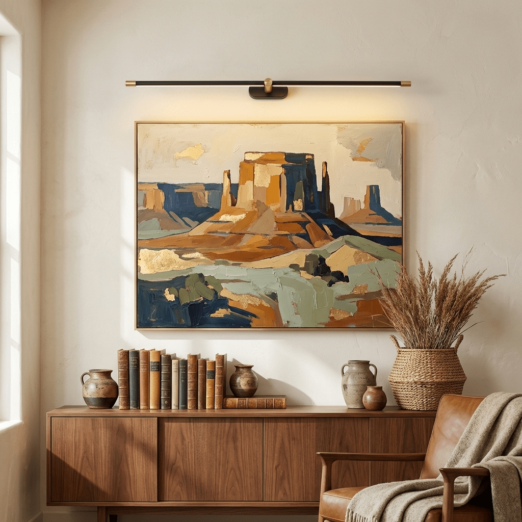Minimalist Linear Wall Lamp Cordless with Touch Dimming and Remote Control